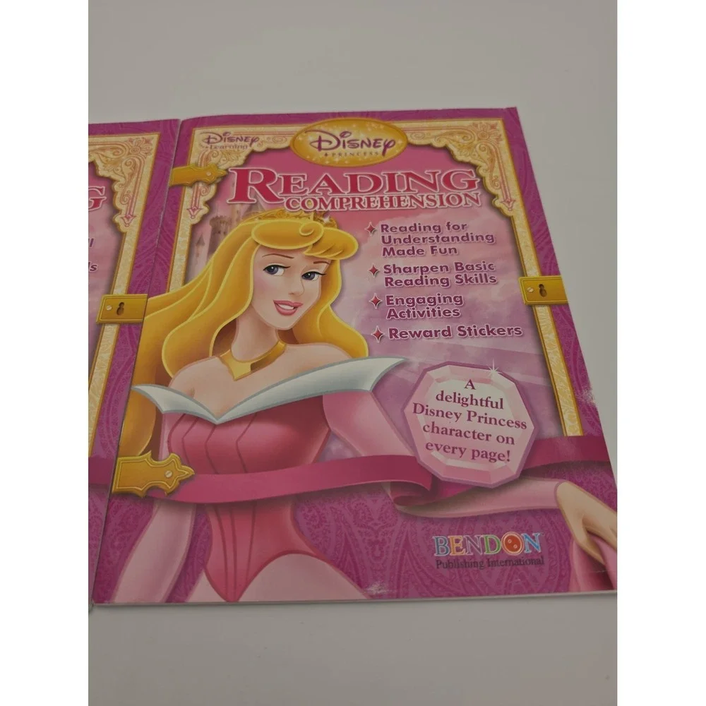 Two Disney Princess Learning Workbooks ~ Learning the Reading & Spelling